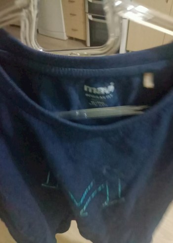 Mavi Baskılı Kısa Kollu erkek-kadın XXL - Görsel 3