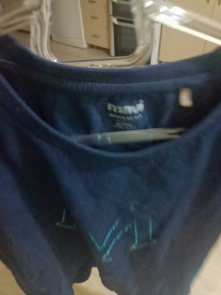 Mavi Baskılı Kısa Kollu erkek-kadın XXL - Görsel 3