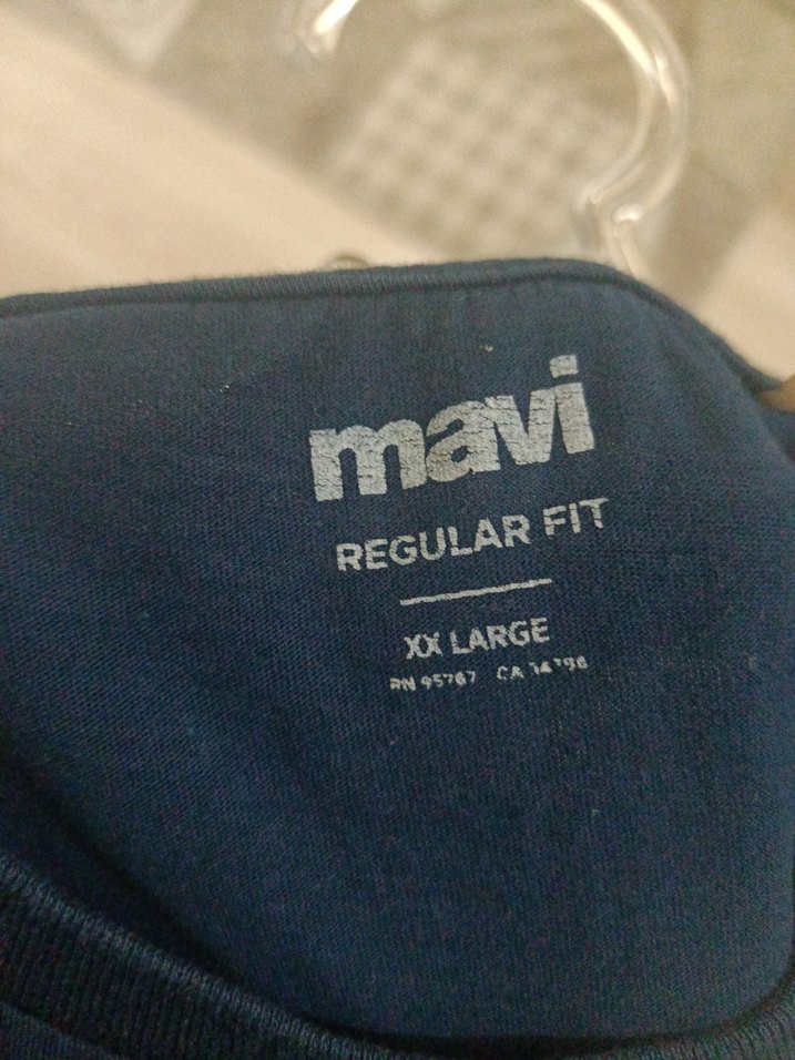 Mavi Baskılı Kısa Kollu erkek-kadın XXL - Görsel 4