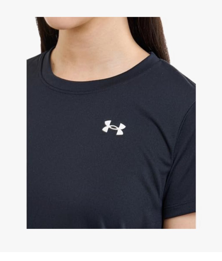 Kadın Siyah Kısa Kollu Spor Tişört - Görsel 4