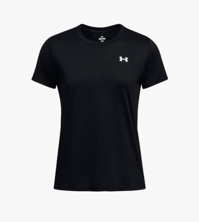 Kadın Siyah Kısa Kollu Spor Tişört - Görsel 5