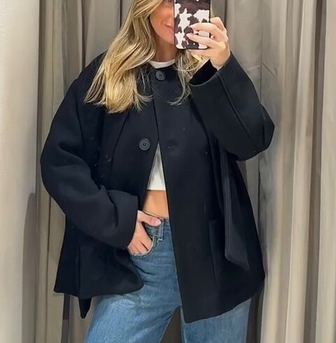 Zara Zara Atkılı Ceket