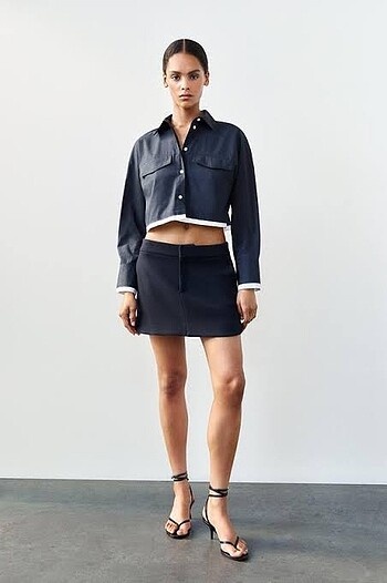 Zara Cropped Gömlek