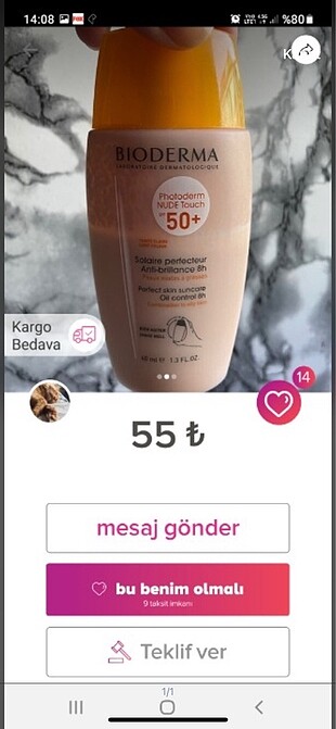  Beden Renk Hill beauty bb krem medium ve eklenen 2 ürün beraber