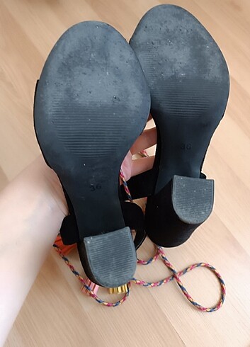 ???? İP DETAYLI TOPUKLU AYAKKABI ???? - Görsel 7