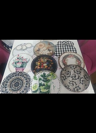 Beden Ahşap desenli model,örme tepsi