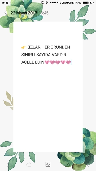 kızlar sınırlı sayıda ürün kaldı 