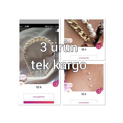3 ürün