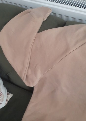 SIFIR ÜRÜN Bej Oversize Sweatshirt - Görsel 5