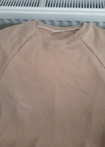 SIFIR ÜRÜN Bej Oversize Sweatshirt - Görsel 4