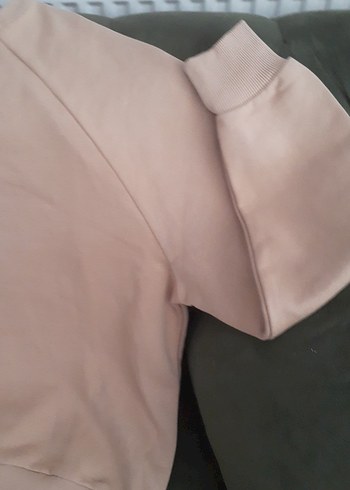 SIFIR ÜRÜN Bej Oversize Sweatshirt - Görsel 6