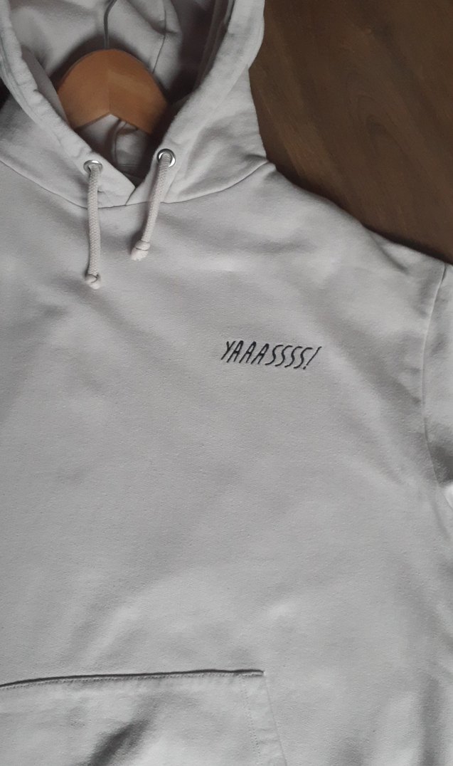 BEJ  Kapüşonlu Geniş Kesim Sweatshirt - Görsel 2