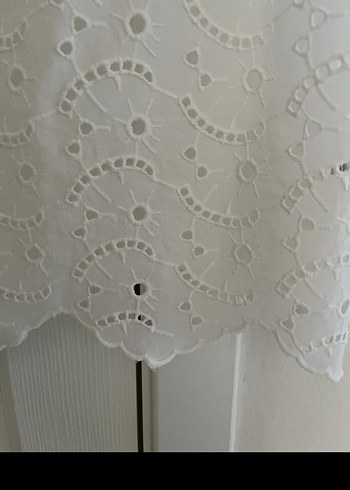 İşlemeli Beyaz Bohem Tül Perde - Görsel 3