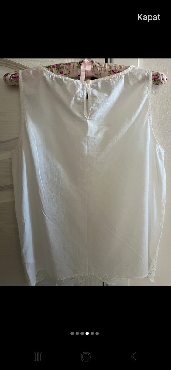 İşlemeli Beyaz Bohem Tül Perde - Görsel 5