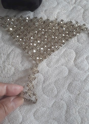 İşlemeli Payetli Kadın El Zinciri bileklik - Görsel 2