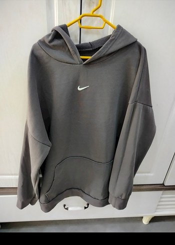 Gri Kapüşonlu Sweatshirt