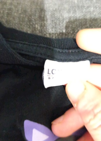 Kız Çocuk Siyah Uzun Kollu Baskılı Tişört - Görsel 3