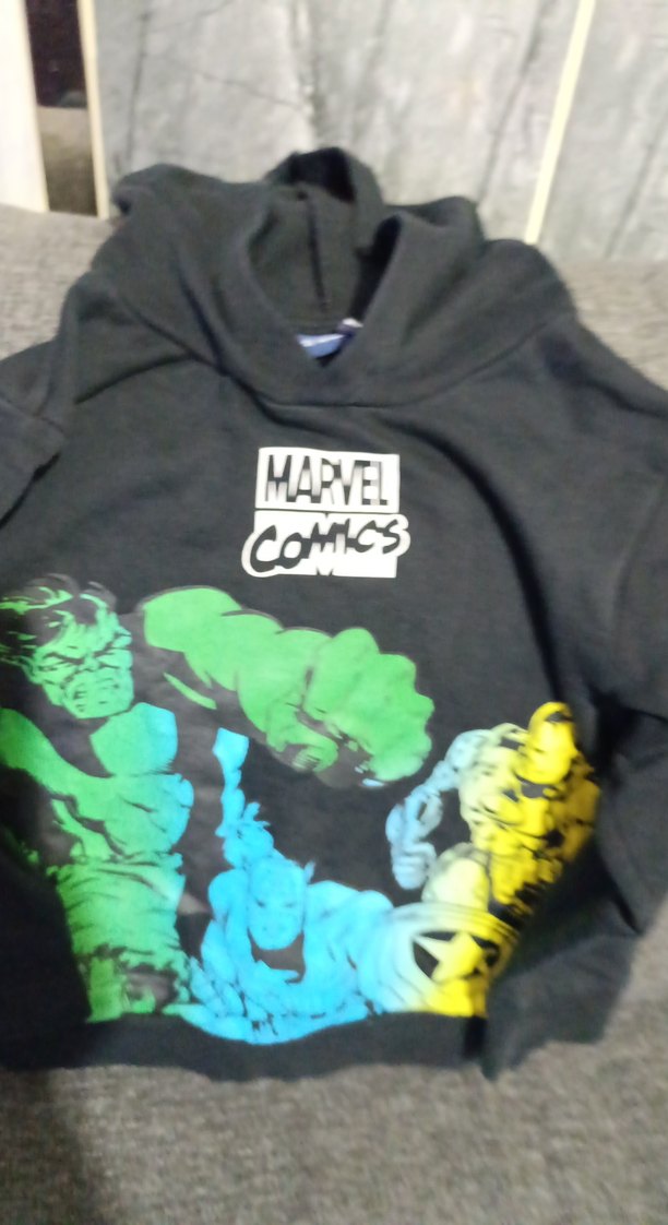 Marvel Baskılı Siyah Kapüşonlu Erkek Sweatshirt - Görsel 4