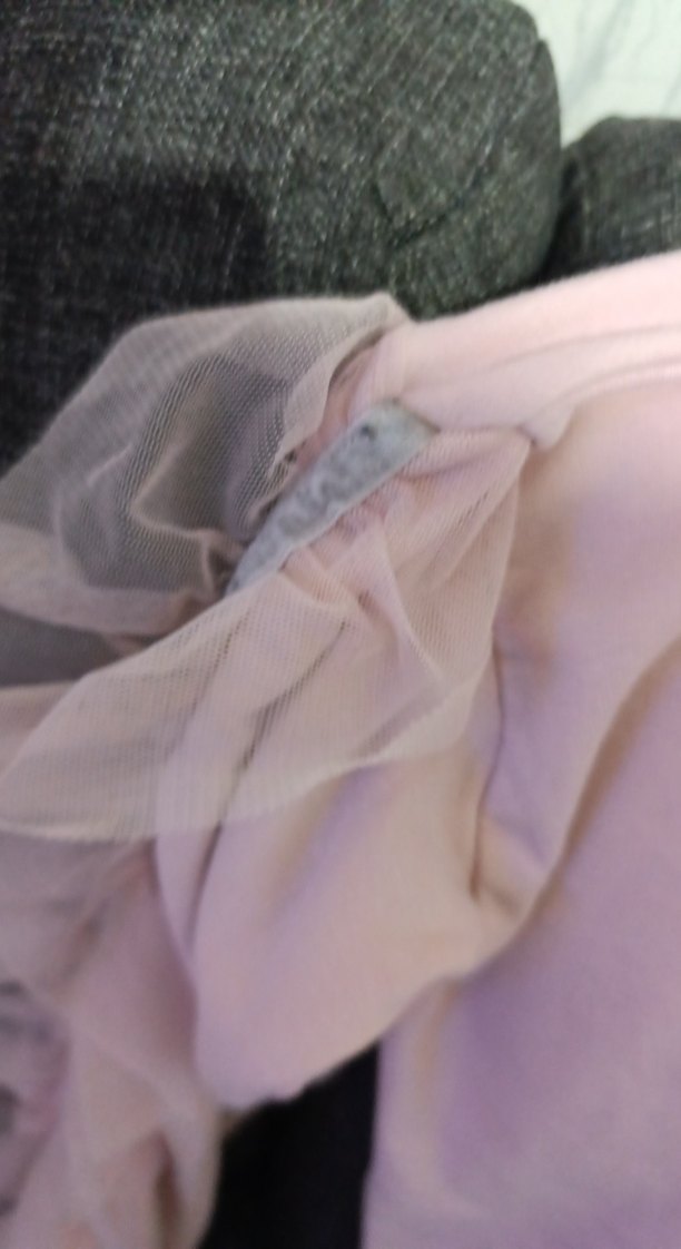 Pembe Kız Sweatshirt, Fırfırlı Kol Detaylı - Görsel 5