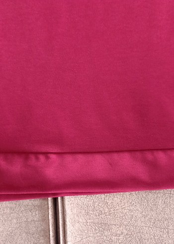 Bordo Uzun Kollu Salaş Sweatshirt boyu 84 iki kol arası 60 cm - Görsel 5