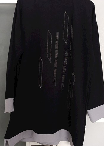 Siyah Uzun KolluTunik boyu 85 iki kol arası 62 cm - Görsel 4