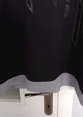 Siyah Uzun KolluTunik boyu 85 iki kol arası 62 cm - Görsel 3