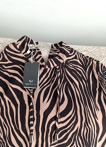 48 Beden 48 beden zebra elbise