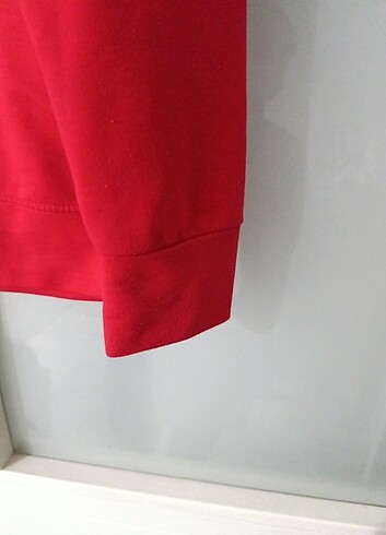 xl Beden kırmızı Renk Xl beden kapşonlu tunik