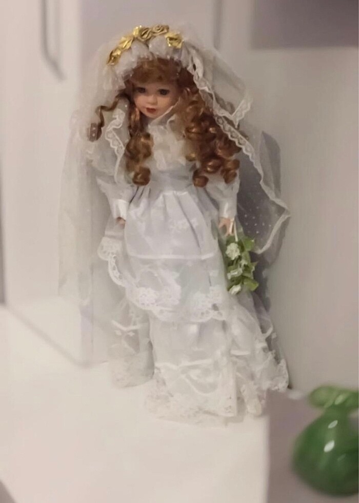 Antika porselen bebek - Görsel 2