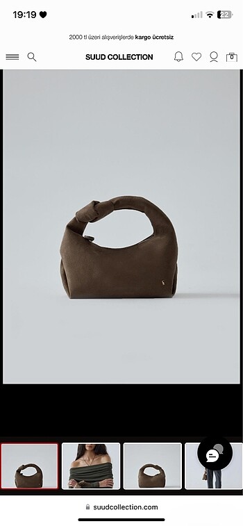 Vizon Gina Süet Bag