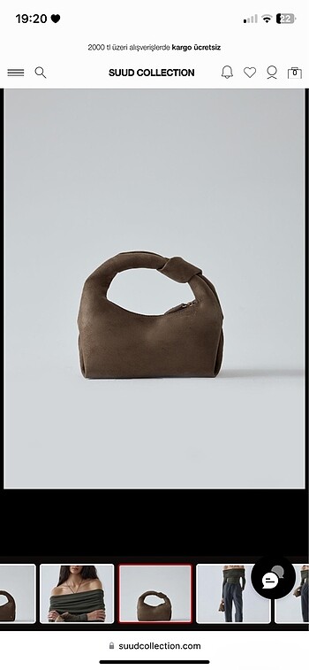 Suud Collection Vizon Gina Süet Bag
