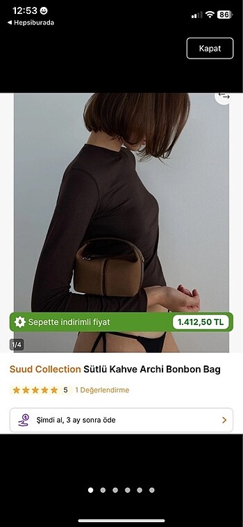 Sütlü Kahve Archi Bonbon Bag