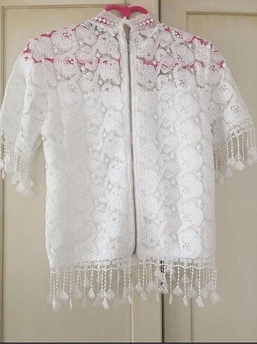 Trendyol & Milla Trendyolmilla dantelli crop bluz