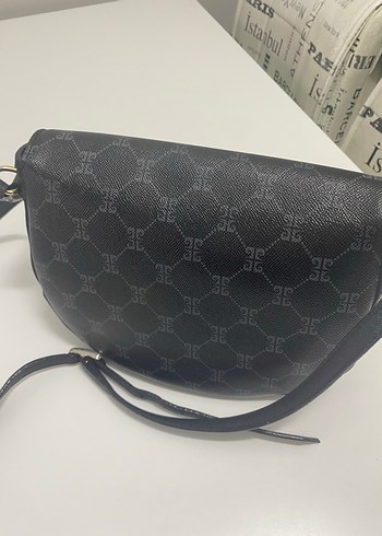 Pierre Cardin Siyah Deri Tokalı El Çantası - Görsel 3