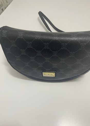Pierre Cardin Siyah Deri Tokalı El Çantası - Görsel 2