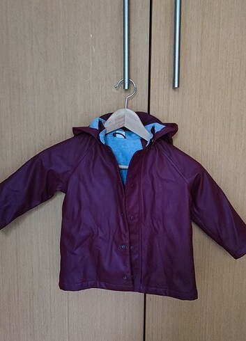 H&M İçi Polarlı Bordo Yağmurluk 