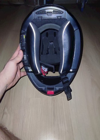 Siyah AGV Kilitli Motosiklet Kaskı - Görsel 10