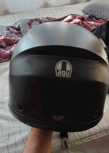 Siyah AGV Kilitli Motosiklet Kaskı - Görsel 6