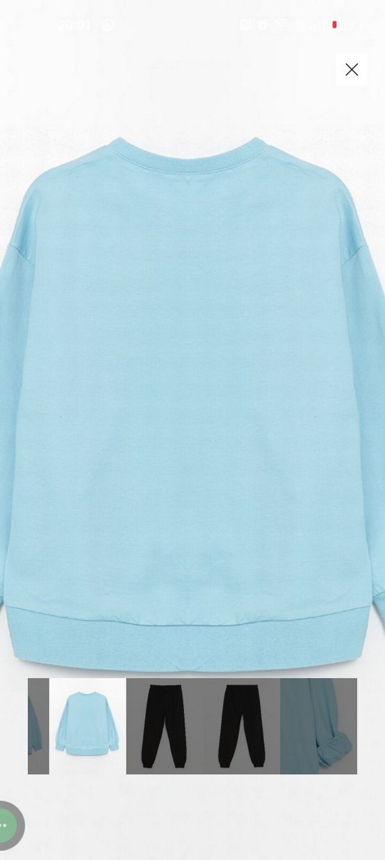 LC Waikiki Mavi Baskılı çocuk pijama Takımı - Görsel 4