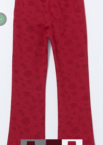 LC Waikiki Bordo Kız çocuk Tayt - Görsel 3