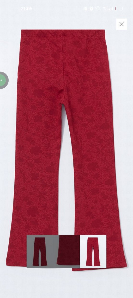 LC Waikiki Bordo Kız çocuk Tayt - Görsel 3