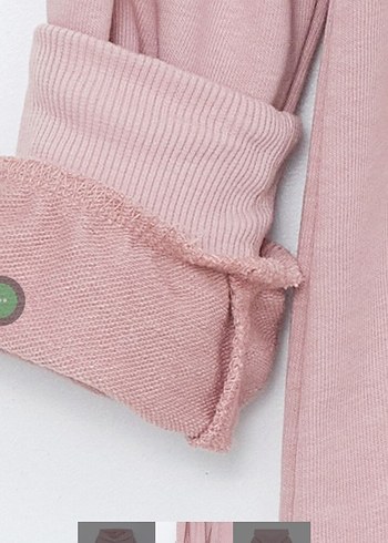 LC Waikiki Pembe Uzun Kollu New York Baskılı Sweat elbise - Görsel 2