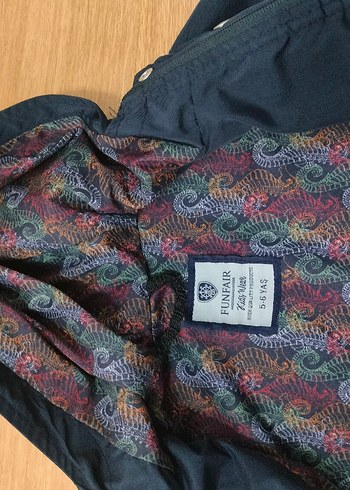 Funfair Erkek Çocuk Lacivert Kapüşonlu Düğmeli yağmurluk - Görsel 8