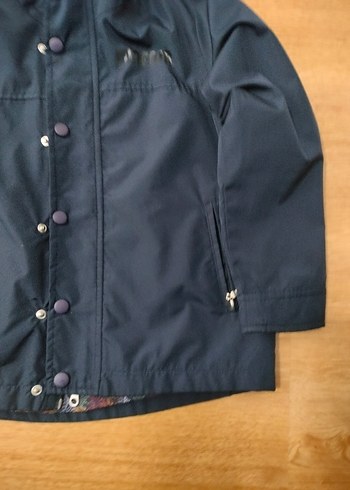 Funfair Erkek Çocuk Lacivert Kapüşonlu Düğmeli yağmurluk - Görsel 5