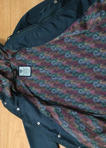 Funfair Erkek Çocuk Lacivert Kapüşonlu Düğmeli yağmurluk - Görsel 7