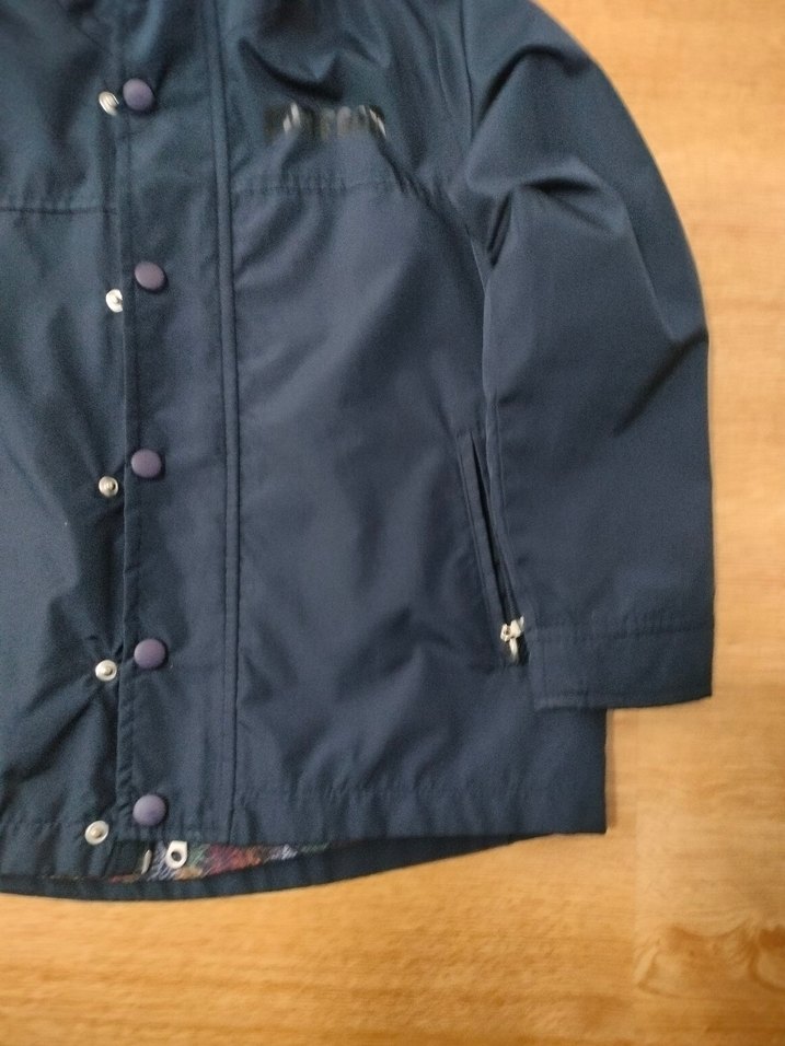 Funfair Erkek Çocuk Lacivert Kapüşonlu Düğmeli yağmurluk - Görsel 5