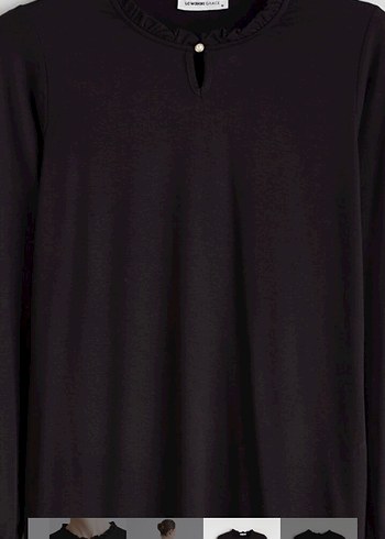 LC Waikiki Siyah Kadın Uzun Kollu Bluz - Görsel 6