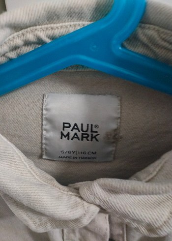 Paulmark Bej Düğmeli erkek Çocuk Kot Ceket - Görsel 3