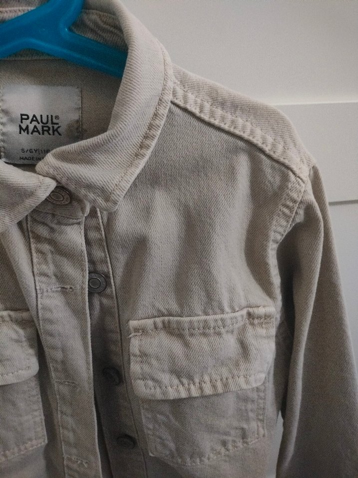 Paulmark Bej Düğmeli erkek Çocuk Kot Ceket - Görsel 5