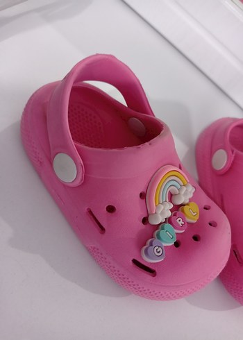 21 Beden pembe Renk Kız bebek Pembe Terlik
